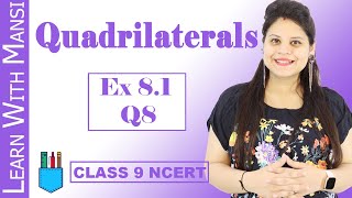 Class 9 Maths  Chapter 8  Exercise 81 Q8  Quadrilaterals  NCERT [upl. by Stasny]