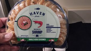 HAVEN Marinated SHRIMP REVIEW aawrsone dig it [upl. by Ahsitak]