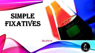 SIMPLE FIXATIVES IN HISTOPATHOLOGY [upl. by Adhamh349]