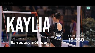 UNBELIEVABLE ROUTINE 😵  Gymnastics  Kaylia Nemour  15350 68 D score [upl. by Sullivan357]