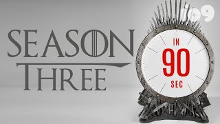 Everything to Know About Game of Thrones Season 3 90 Second Recap [upl. by Elyn]