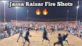 Jassa Raisar Fire Shots at Kalalmajra Shooting Volleyball Tournament Match volleyball [upl. by Ellitnahc]