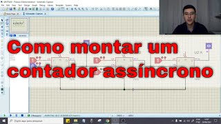 Aprenda a fazer um contador crescente assíncrono com flipflop JK em 10 minutos [upl. by Dardani]