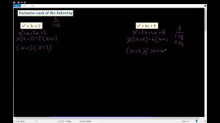 Explanation  Factorising Quadratic Expressions Guide number method [upl. by Haggi]