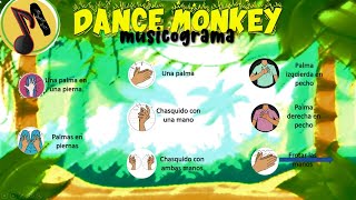 MUSICOGRAMA DANCE MONKEY  Simple  PERCUSIÓN CORPORAL [upl. by Lrae]