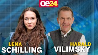 ⭐️ EUWahl Lena Schilling vs Harald Vilimsky [upl. by Sansbury]