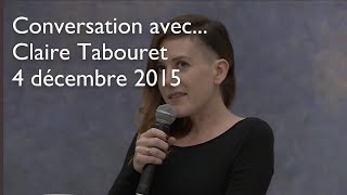 CONVERSATION AVEC  Claire Tabouret  4 décembre 2015  FR  Musée de lOrangerie [upl. by Edmondo]