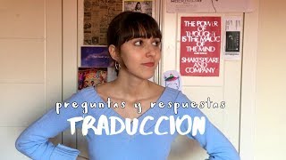 📓 Mi carrera qué estudio en Traducción QampA 6 [upl. by Yxel]