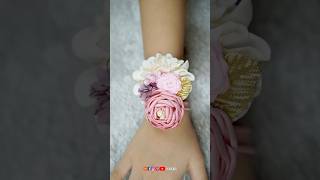 Wearable blooms Fabric flower corsage or bracelet [upl. by Sudnor]