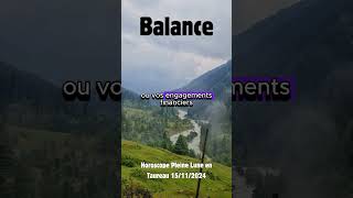 Balance Pleine Lune en Taureau du 15112024 quel impact sur votre horoscope [upl. by Lucho]