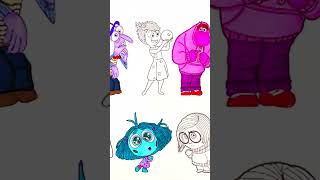 Coloring Pages All Main Emotions Inside Out 2 insideout2 coloringpages shorts [upl. by Endo142]