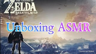 ASMR Unboxing The Legend Of Zelda Breath Of The Wild Collectors Bundle [upl. by Ntsyrk]