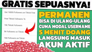 Gratis Sepuasnya  CARA MENAMBAH FOLLOWERS TIKTOK GRATIS 2024  PERMANEN [upl. by Ehsom]