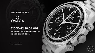 Omega SpeedMaster 38CO  Axial Chronometer Chronograph 38 mm  IWC PreOwned [upl. by Kcira]