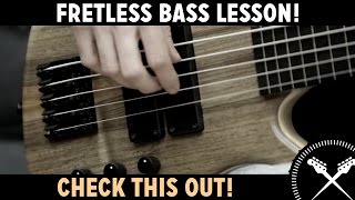 Fretless Bass Lesson with ScottsBassLessons [upl. by Locin505]