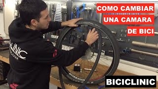 Como cambiar una cámara de bicicleta btt [upl. by Inol]