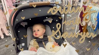 Outing with Reborn Baby Sawyer Shop with Us  Kelli Maple [upl. by Garson171]