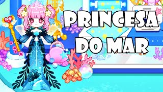 Virei Uma PRINCESA SEREIA DO MAR Slime Princess [upl. by Liss]