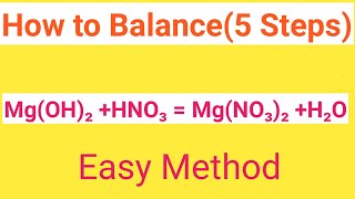 MgOH2HNO3MgNO32H2O Balanced EquationMagnesium HydroxideNitric acidMagnesium NitrateWater [upl. by Sundin]