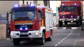 Brand B4 Menschenleben in Gefahr Großübung der Feuerwehren in Elsenfeld Mit Sirenenalarm [upl. by Meerek543]