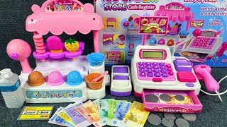 12 Minutes Satisfying with Unboxing Cute Pink Ice Cream Store Cash Register ASMR  Review Toys [upl. by Assener]