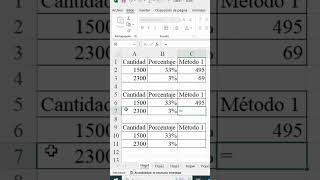 Obtener porcentajes en Excel de 3 formas [upl. by Wainwright]