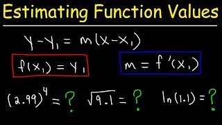 Estimating Function Values Using Differentials and Local Linearization  Calculus [upl. by Agathe]