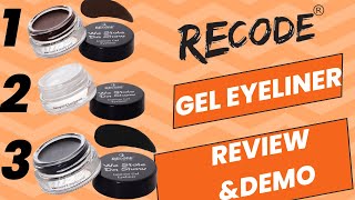 Recode gel eyeliner review makeup geleyeliner [upl. by Steve]