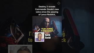 Destiny 2 Commander Zavala’s new voice since Lance Reddick’s passing keithdavid lancereddick [upl. by Hayn]