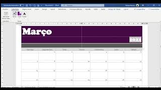 Como criar calendários no Word [upl. by Nels310]