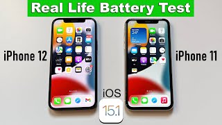 iPhone 12 vs iPhone 11 Battery Test 2022🔥  How Much Difference is There HINDI [upl. by Teloiv745]