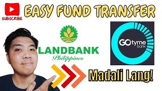 How to Transfer Money from LANDBANK iAcess to GOtyme Bank 2024 [upl. by Laubin]