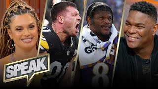 Can the Steelers’ defense lead to the Super Bowl Is Lamar’s record vs Pittsburgh an issue  SPEAK [upl. by Ettevets145]