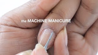 HOW TO MACHINE MANICURE  abetweene [upl. by Billat704]