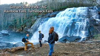 Journey to 4 EPIC North Carolina Waterfalls in 2 Miles  Hiking Rainbow Falls amp Turtleback Falls [upl. by Lleuqar]