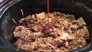 How To Make BBQ Beef  BBQ Pulled Beef  Crock Pot BBQ Recipe [upl. by Gilemette]