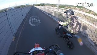 KURZ RT1 125cc VS WELSH PIT BIKE 160cc [upl. by Hsemar577]