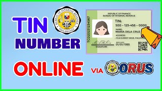 How to Get TIN Number Online FREE  ORUS Register Verification  BIR Valid ID [upl. by Eisej48]