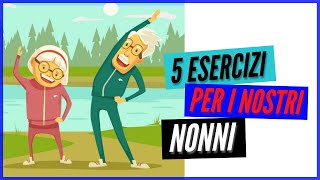 Ginnastica dolce per anziani  Esercizi per i nonni [upl. by Hgielanna]