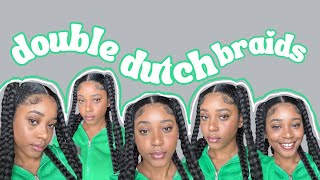 Jayda Wayda BraidsDouble Dutch Braids [upl. by Boffa761]