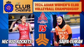 SAIPA CLUB vs NEC RED ROCKETS  2024 ASIAN WOMENS VOLLEYBALL CHAMPIONSHIP  LIVE SCORES [upl. by Lucilla]