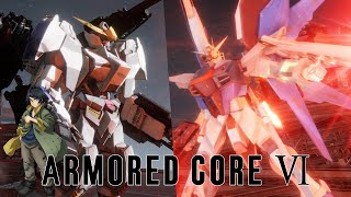 Gundam Barbatos 6th Form VS Freedom Gundam in ARMORED CORE 6 [upl. by Lebasi]