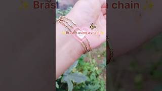 I made a braslet using chain🎀shortvideoshortsviralvideoviralshortstrendingyoutubeshortsreels [upl. by Anelej]