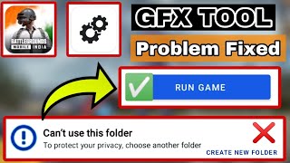 BGMI GFX TOOL  Cant use this folder  Problem Solved [upl. by Negah74]