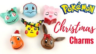 ❄️DIY Pokemon Christmas Charms❄️Polymer Clay Tutorial [upl. by Jt296]