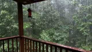 A Summer Afternoon Rain Shower on the Porch at Pinebox [upl. by Neysa878]