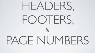 iPad 3 Pages Tutorial Headers Footers amp Pages Numbers P7 iPad 2 1 [upl. by Call]