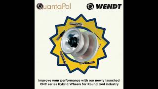 High performance Wendt QuantaPol series hybrid Wheel for Round Tools Industry [upl. by Dunkin]