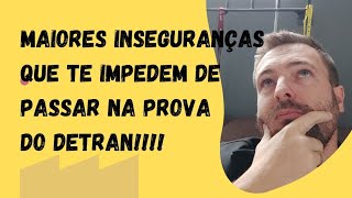 QUAL A SUA MAIOR INSEGURANÇA QUE TE IMPEDE DE PASSAR NO DETRAN youtube autoescola simulador [upl. by Alleinad]