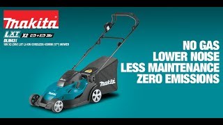 MAKITA DLM431 18V X2 36V LXT® 430mm 17 Lawn Mower [upl. by Oakman52]